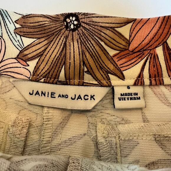 Janie and Jack Floral Canvas Shorts - Picture 6 of 8